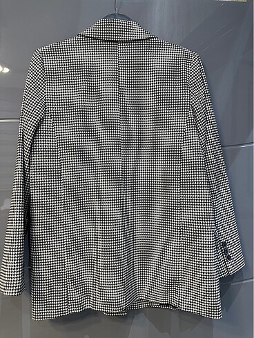 s Beden Kazayağı desenli şık blazer