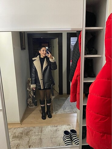 İçi peluş kalın mont