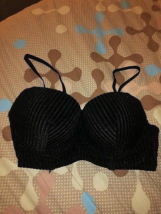 Kadife push up sütyen 