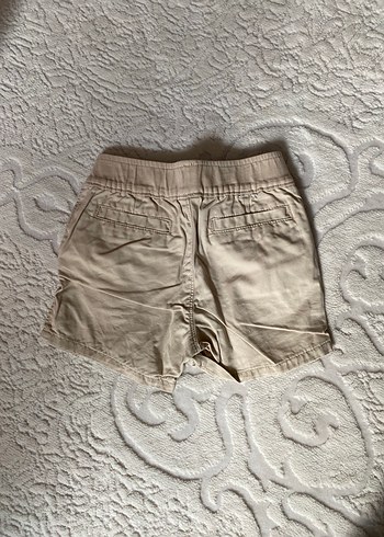 Bej Mini Keten Rahat Şort - Görsel 2