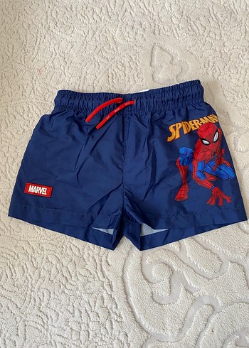 Mavi Spiderman Baskılı Erkek Şort - Görsel 2
