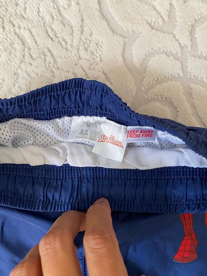 Mavi Spiderman Baskılı Erkek Şort - Görsel 4