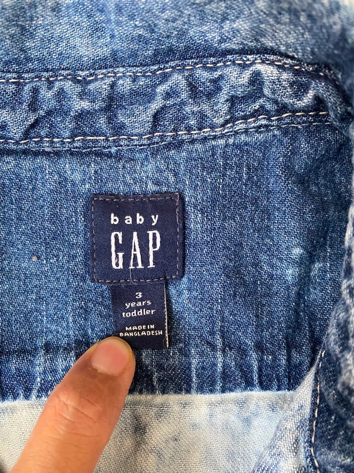 Erkek Bebek Batik Desenli Kısa Kollu Kot Takım - Görsel 3