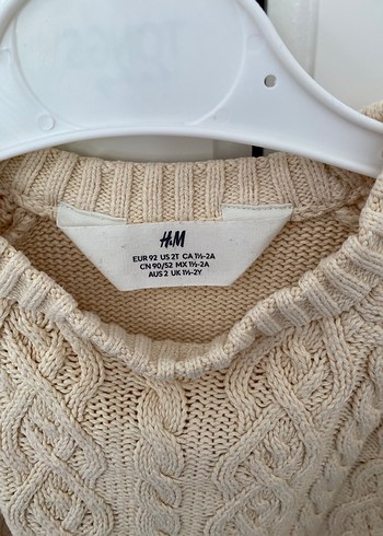 Bej çocuk Örgü Kazak - Görsel 3