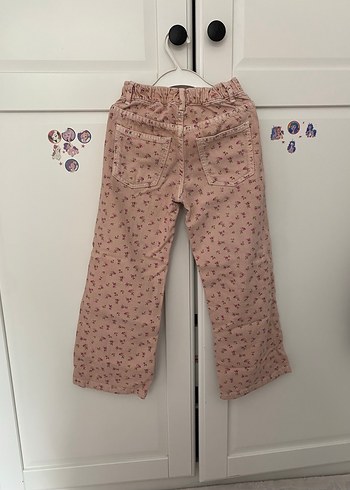 Kızlar için Pembe  Desenli Bol Kesim Pantolon - Görsel 2