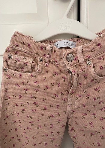 Kızlar için Pembe  Desenli Bol Kesim Pantolon - Görsel 4