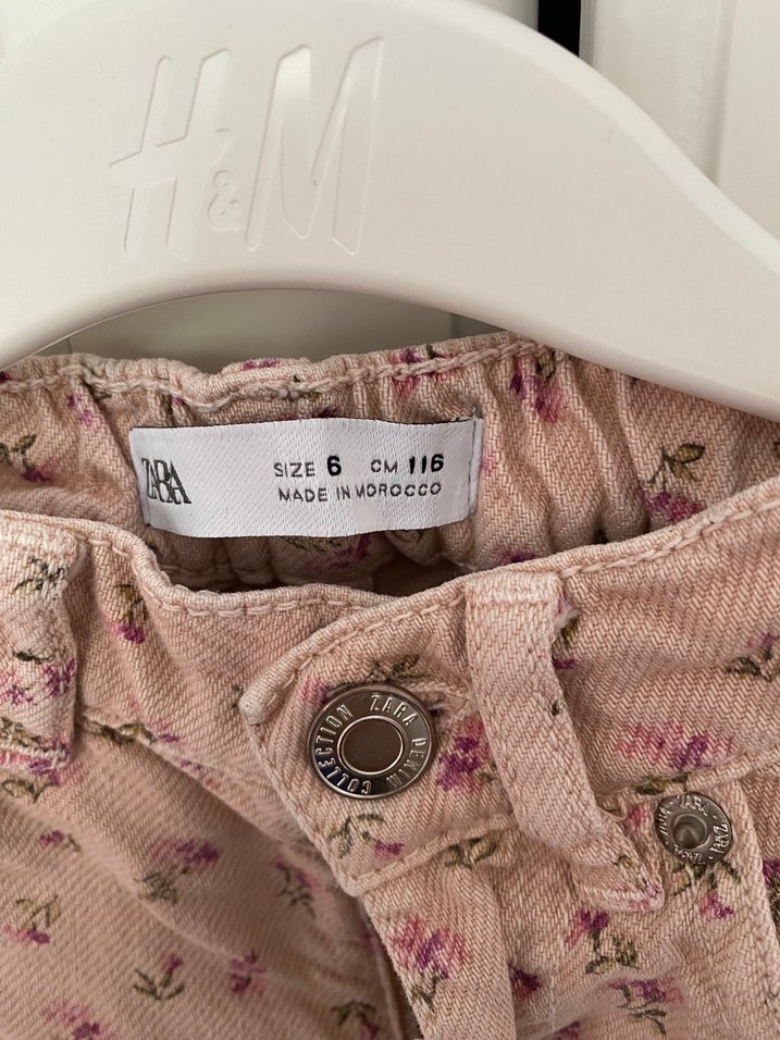 Kızlar için Pembe  Desenli Bol Kesim Pantolon - Görsel 3