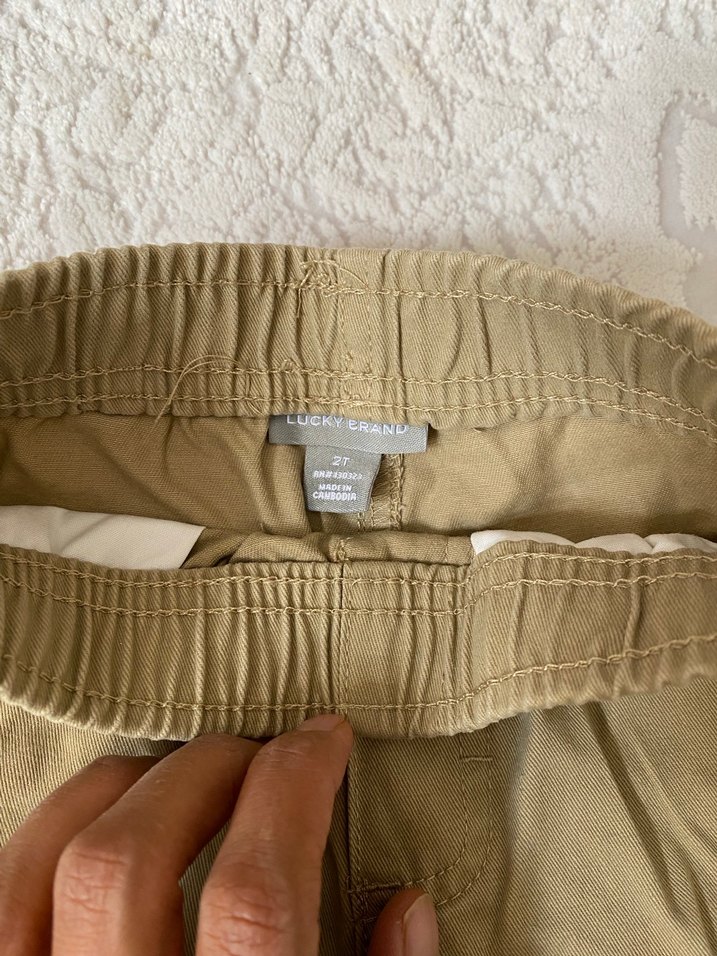 Bej Erkek Çocuk  Rahat Kesim Pantolon - Görsel 3