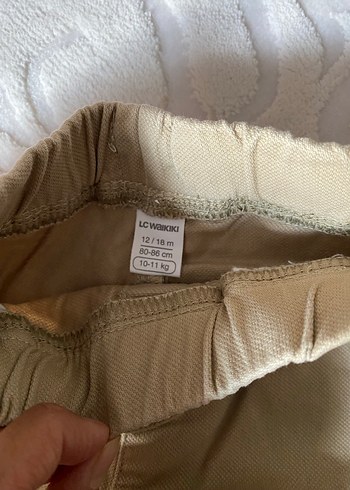 Bej Erkek Çocuk Bol Kesim Keten Pantolon - Görsel 3