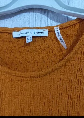 xl Beden turuncu Renk Turuncu Yılan Desenli Triko Midi Elbise