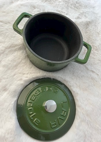 Kırmızı Döküm Tencere 10 cm - Görsel 9