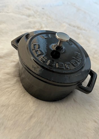 Kırmızı Döküm Tencere 10 cm - Görsel 6