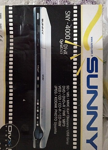 SUNNY SNY 4000 DIVX PLAYER DVD Oynatıcı. 