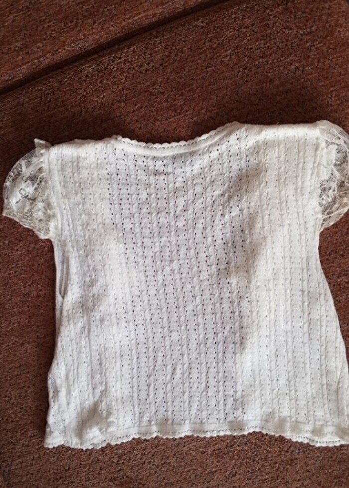 Yelek dantelli beyaz - Görsel 4
