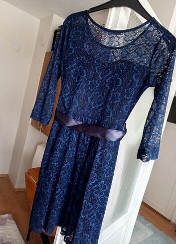 Dantelli Abiye Elbise - Görsel 5