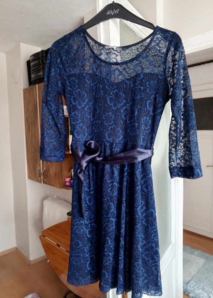 Dantelli Abiye Elbise - Görsel 3