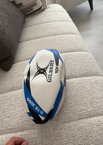 Beden Gilbert Rugby Topu, Size 5, Beyaz-Mavi