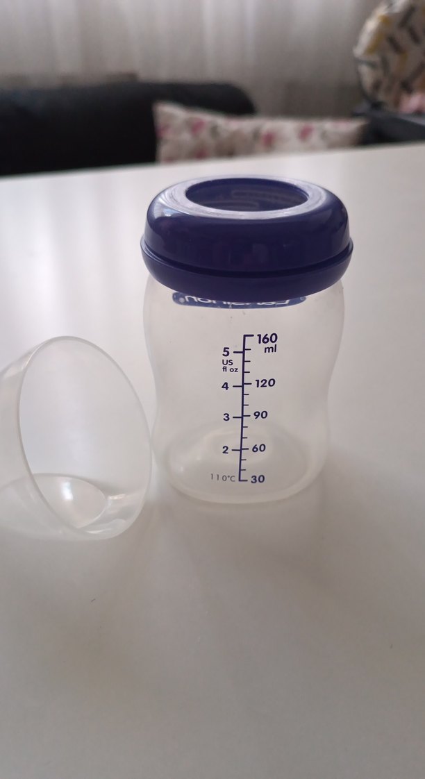 Lansinoh Mavi Bebek Biberonu ucu yoktur - Görsel 2