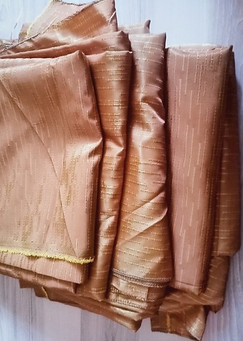 Bej Parlak Düz perde kumaşları - Görsel 3