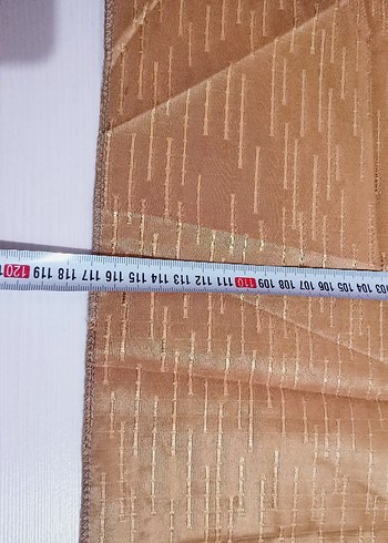 Bej Parlak Düz perde kumaşları - Görsel 9