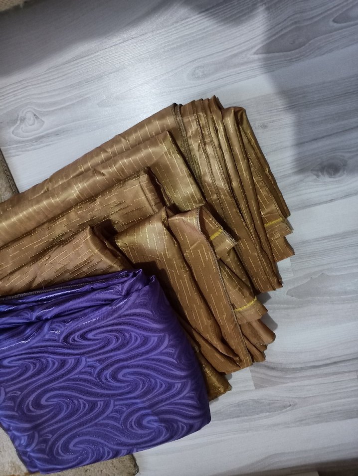 Parlak Mor perde kumaşı - Görsel 5