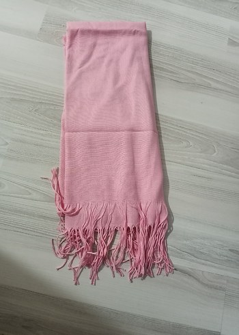 Beden Pembe İpek Dokulu Kadın Şal