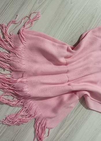 Pembe İpek Dokulu Kadın Şal