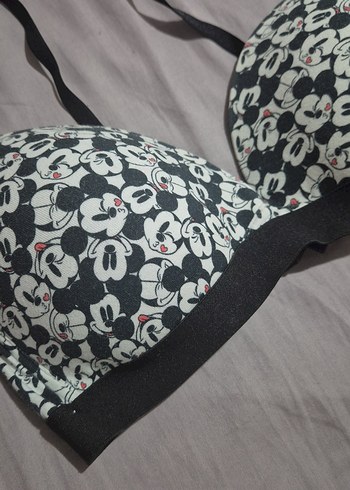 s Beden Siyah Baskılı Athleisure Sütyen