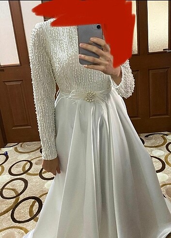 Nikah elbisesi+ hazır türban
