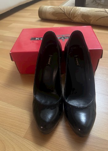 Siyah  Yüksek Topuklu Stiletto - Görsel 6