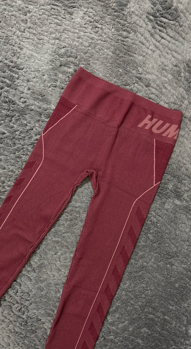 Bordo Street Wear Kadın Spor Tayt - Görsel 2