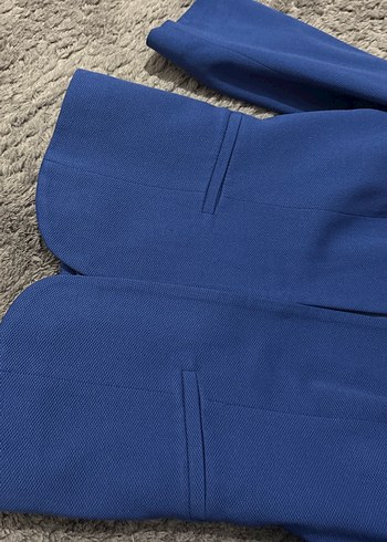 Parlak Mavi Kadın Blazer Ceket - Görsel 4