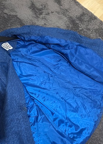 Düğmeli Mavi Denim Kadın Blazer - Görsel 4