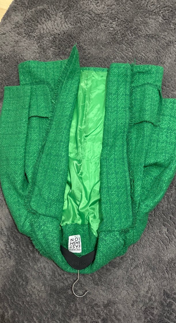 Parlak Yeşil Kadın Blazer Ceket - Görsel 2