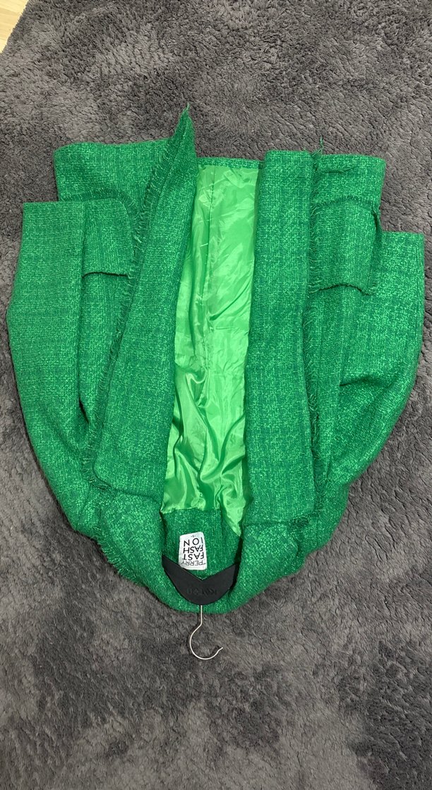 Parlak Yeşil Kadın Blazer Ceket - Görsel 3