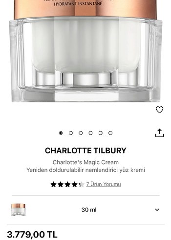 Charlotte Tilbury Yeniden Doldurulabilir Nemlendirici 30 ml
