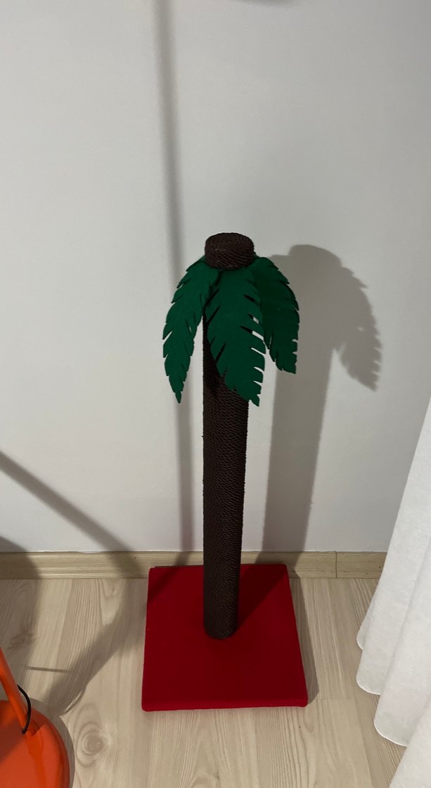 Kahverengi Palmiye Kedi Tırmalama Direği - Görsel 2