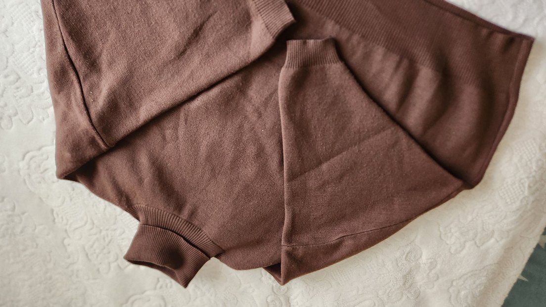 Kahverengi Kadın Triko Oversize Kazak - Görsel 3