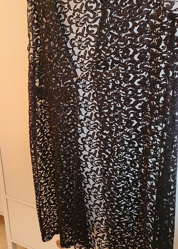 Kadın Siyah Dantelli Gotik yelek - Görsel 4