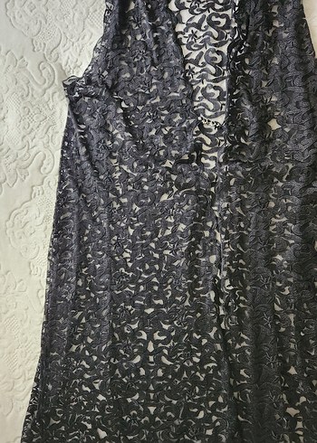 Kadın Siyah Dantelli Gotik yelek - Görsel 2