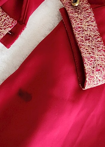 Bordo Uzun Kollu V Yaka Kadın Elbise - Görsel 7