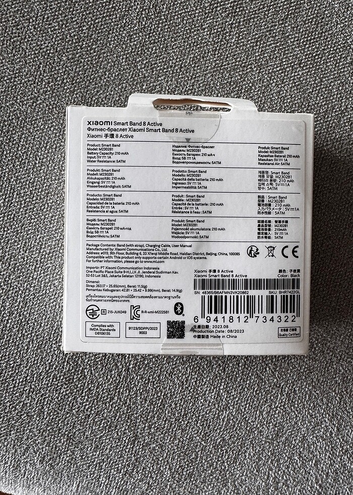 Xiaomi Smart Band 8 Active Siyah - Görsel 2