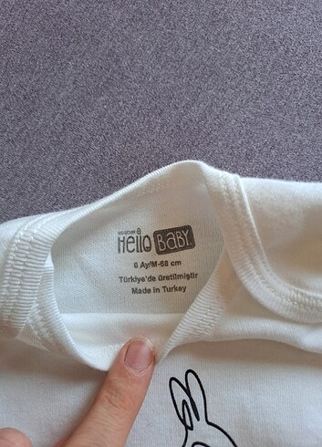 HelloBaby Bebek çıtçıtlı body