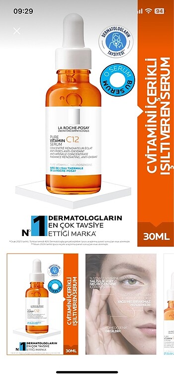 La roche posay C vit Serum