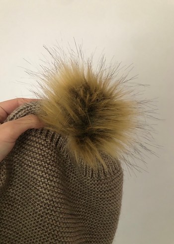 Bej Örgü Kadın Bere - Görsel 2