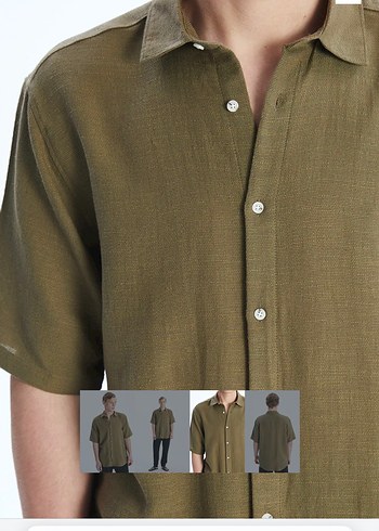 LCW Kısa Kollu Dokuma Gömlek - Görsel 3