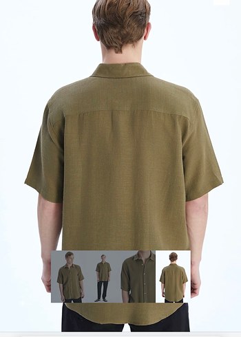 LCW Kısa Kollu Dokuma Gömlek - Görsel 4