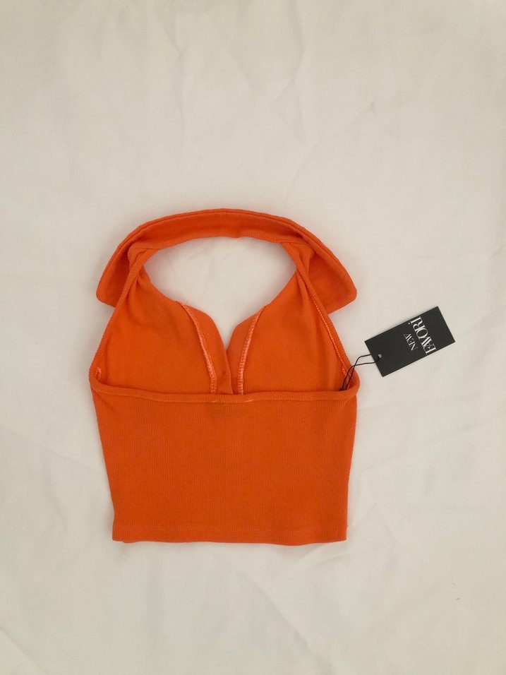 Polo yaka düğmeli büstiyer - Görsel 3