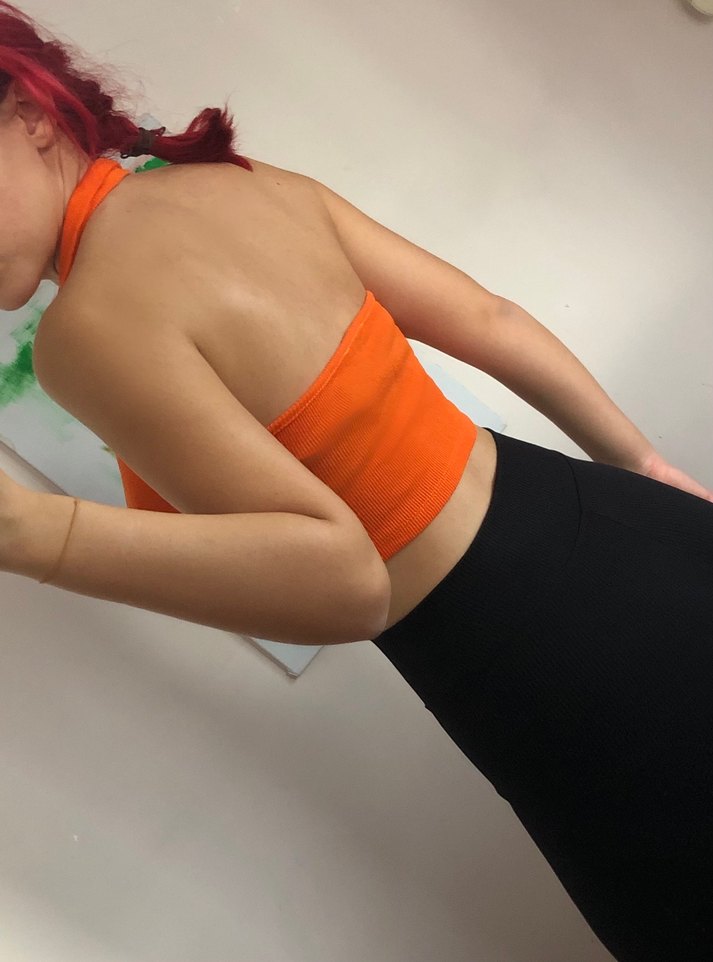 Polo yaka düğmeli büstiyer - Görsel 4