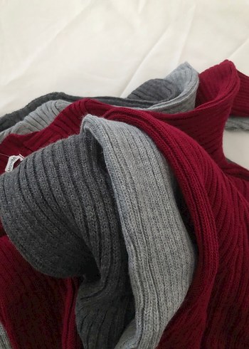 Sıfır yaka fitilli şık triko elbise - Görsel 7